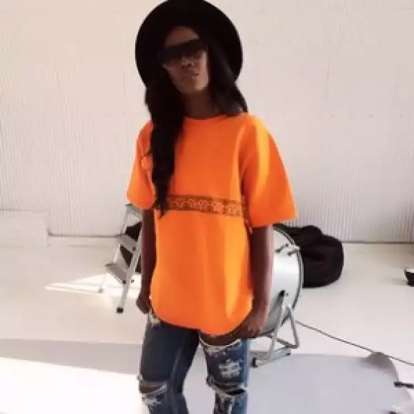 [PHOTO]: 0 TO 100! Rate Tiwa Savage’s ‘ORANGE IS THE NEW BLACK’ & Ripped Jean Outfit